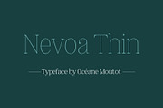 Nevoa Thin, a Serif Font by OceaneM (Thumbnail 1 of 7)