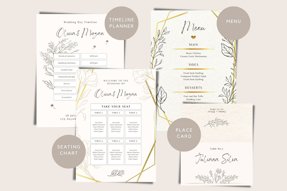 Wedding Template Bundle Canva PRO, a Social Media Template by Red Ink (Photo 3 of 7)