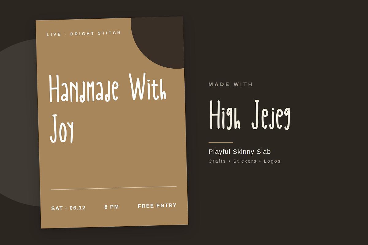High Jejeg – Playful Slab, a Slab Serif Font by Gookkis Studio (Photo 9 of 17)