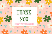 Rainbow Florals paper set, a Graphic by Poppymoondesign (Thumbnail 4 of 4)