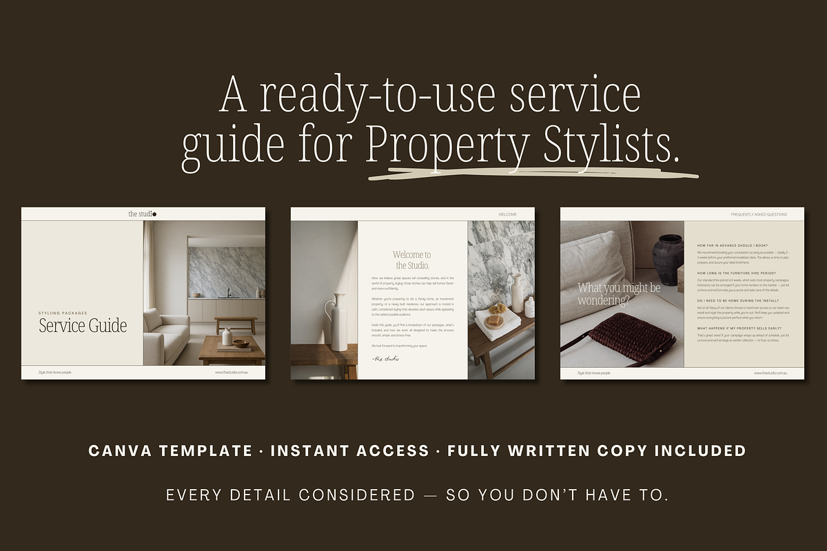 Service and Pricing Guide Stylists, a Marketing Template by Edits Collection (Photo 1 of 11)