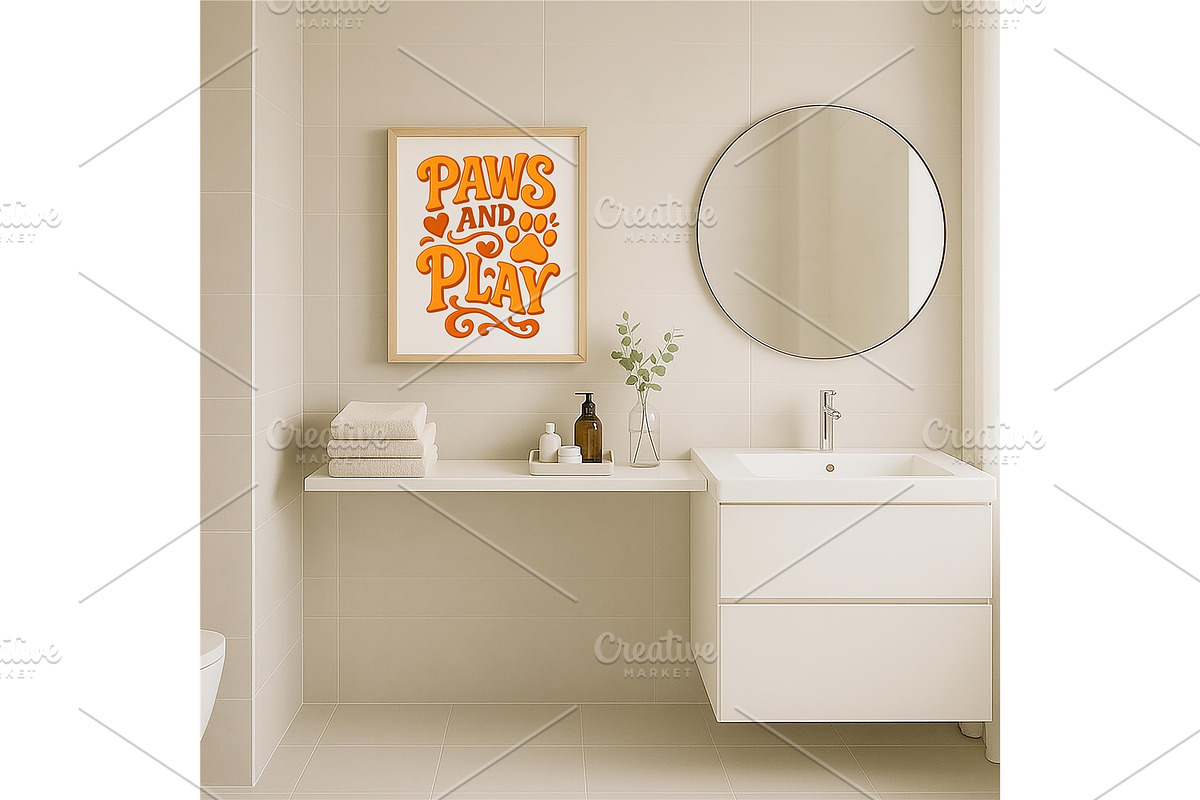 Paws and Play Retro Pet Lover Print, a Background Graphic by LaseredNinja (Photo 7 of 7)