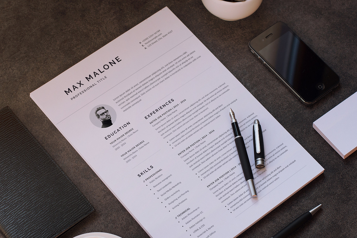 Clean Resume/CV, a Resume Template by Aspect_Studio (Photo 4 of 4)