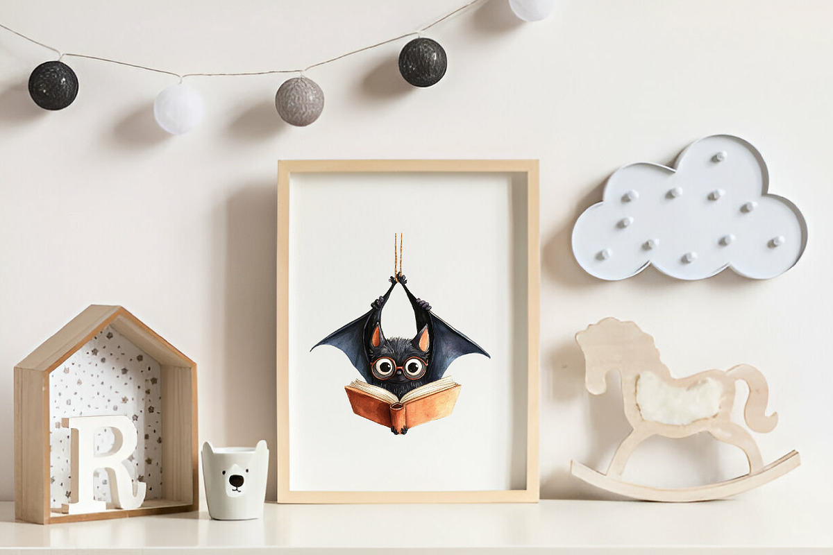 Halloween Reading Clipart, an Illustration by CreationArt (Photo 3 of 9)