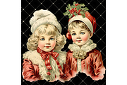 Christmas Kids Clipart PNG, a Seasonal Illustration by Memories By Lea (Thumbnail 6 of 8)