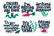 Punny Plants: 18 Letterings, an Illustration by Chickfish (Thumbnail 2 of 5)