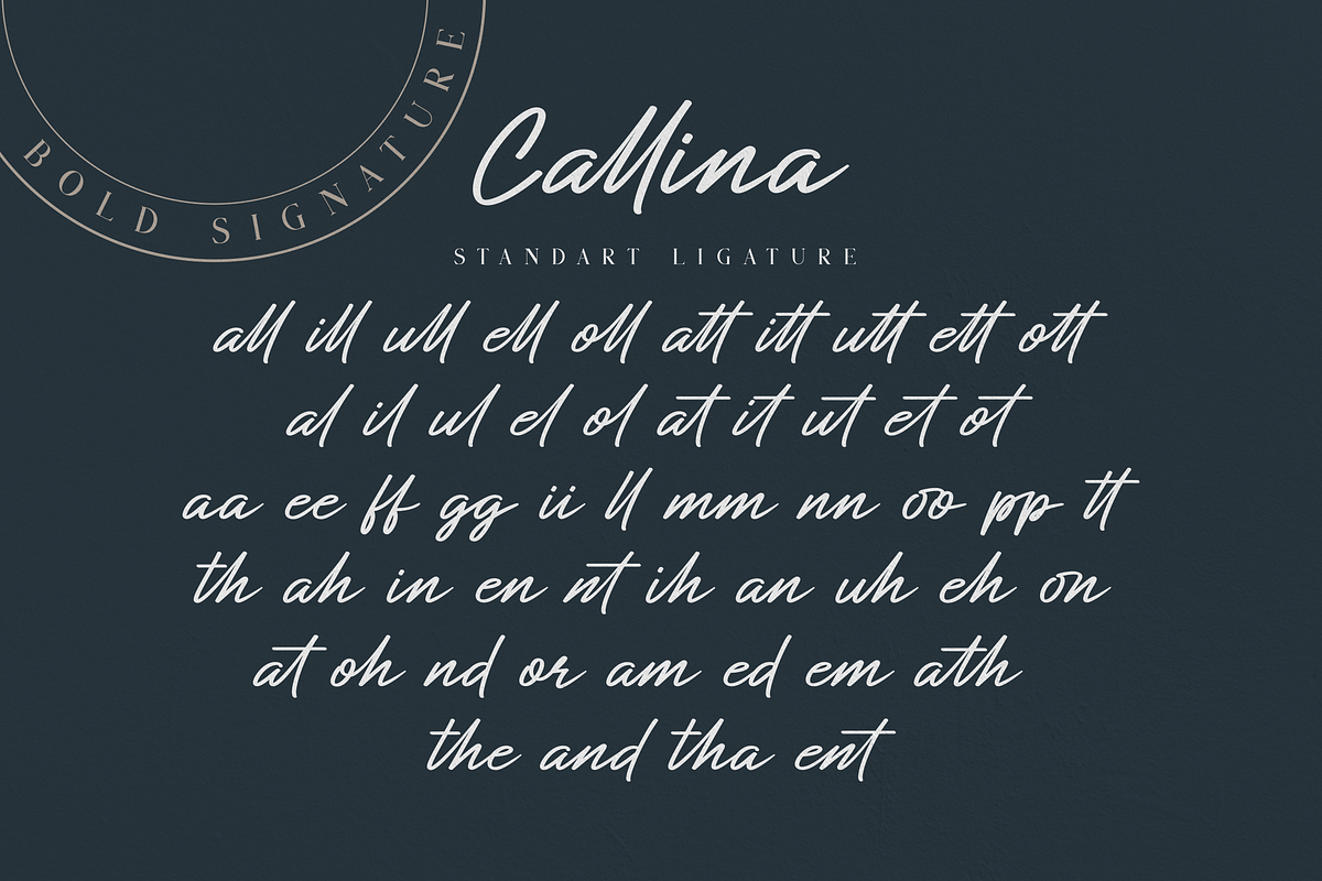 Callina // Bold Signature preview 7