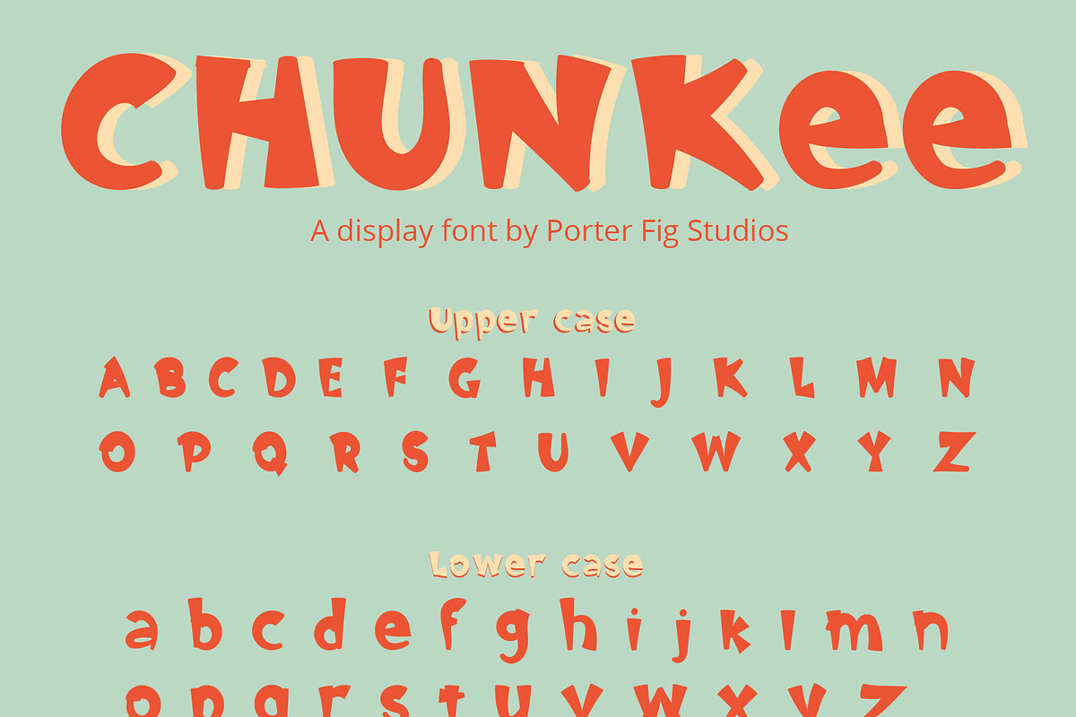 Chunkee Bold Quirky Display Font preview 2