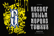 Bubble Core Graffiti Mix Metal Font, a Blackletter Font by alit design (Thumbnail 4 of 22)