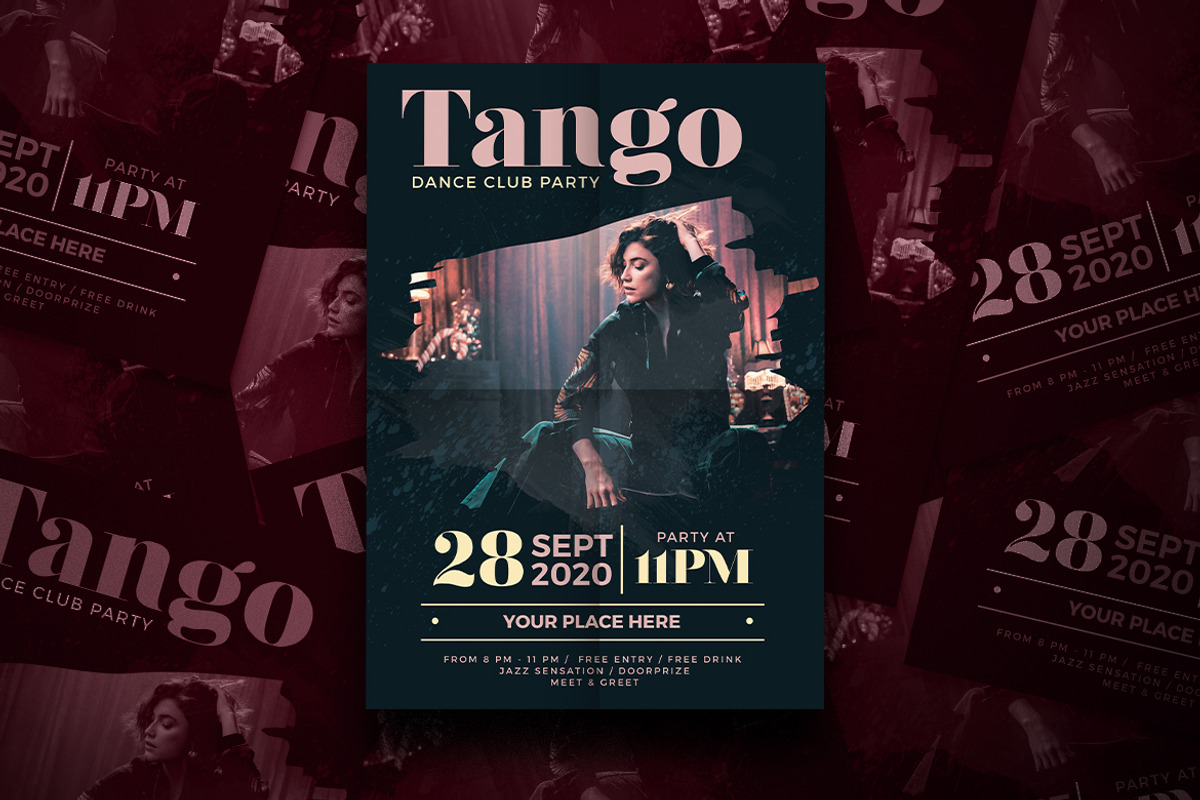 Modern Tango Dance Party Flyer, a Flyer Template by Tokosatsu (Photo 3 of 4)
