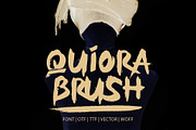 QUIORA BRUSH, a Font by iyhulmonsta (Thumbnail 1 of 6)