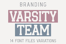 Varsity Team - College Font Bundle