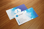 Triangle Polygon Business Card, a Business Card Template by Shahjhan (Thumbnail 2 of 2)