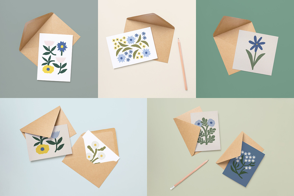 Card Kraft Envelope Mockup Bundle, a Product Mockup by Studio MVDM (Photo 5 of 9)