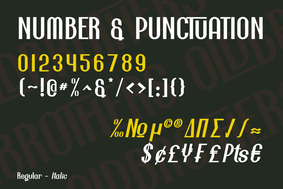 Oldbrothers Condense Sans, a Sans Serif Font by Haksen (Photo 9 of 12)