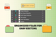 Retro Window UI Elements Set, a Technology Illustration by Invisual Studio (Thumbnail 6 of 9)