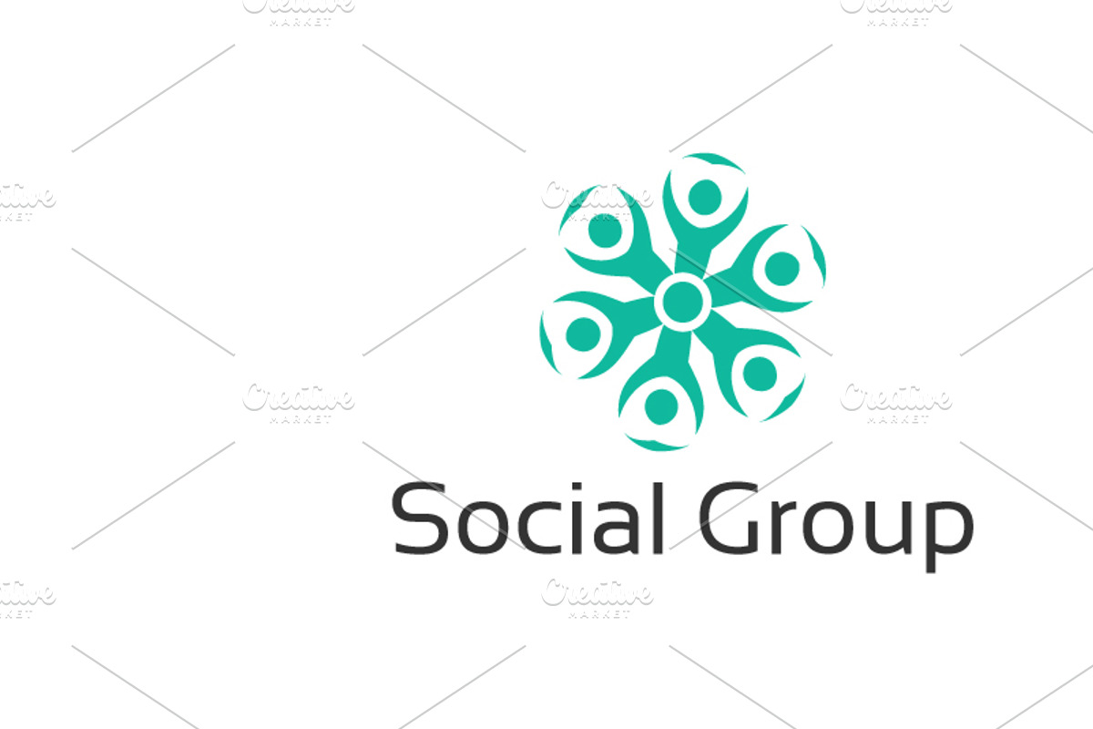 Social Community Logo Template, a Branding & Logo Template by Zia Grfx (Photo 4 of 8)