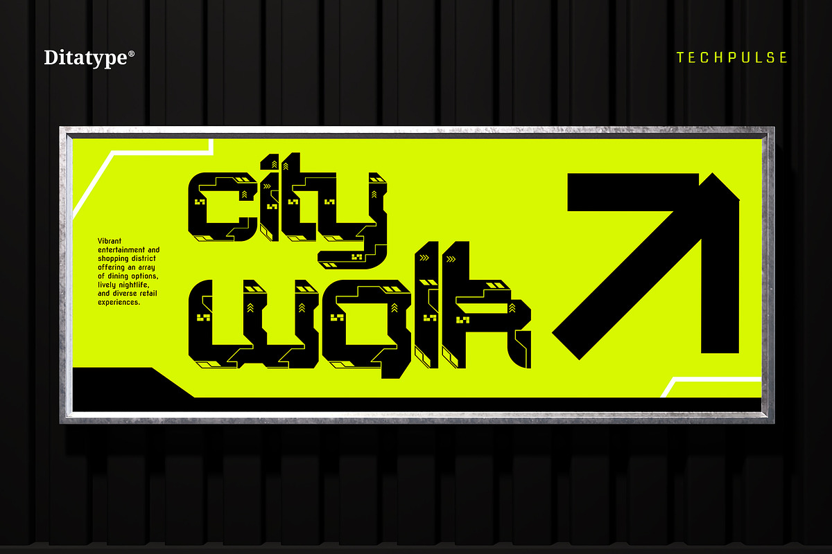 Techpulse, a Symbol Font by Ditatype (Photo 3 of 22)