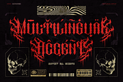 Argan, a Blackletter Font by Burntilldead (Thumbnail 11 of 13)