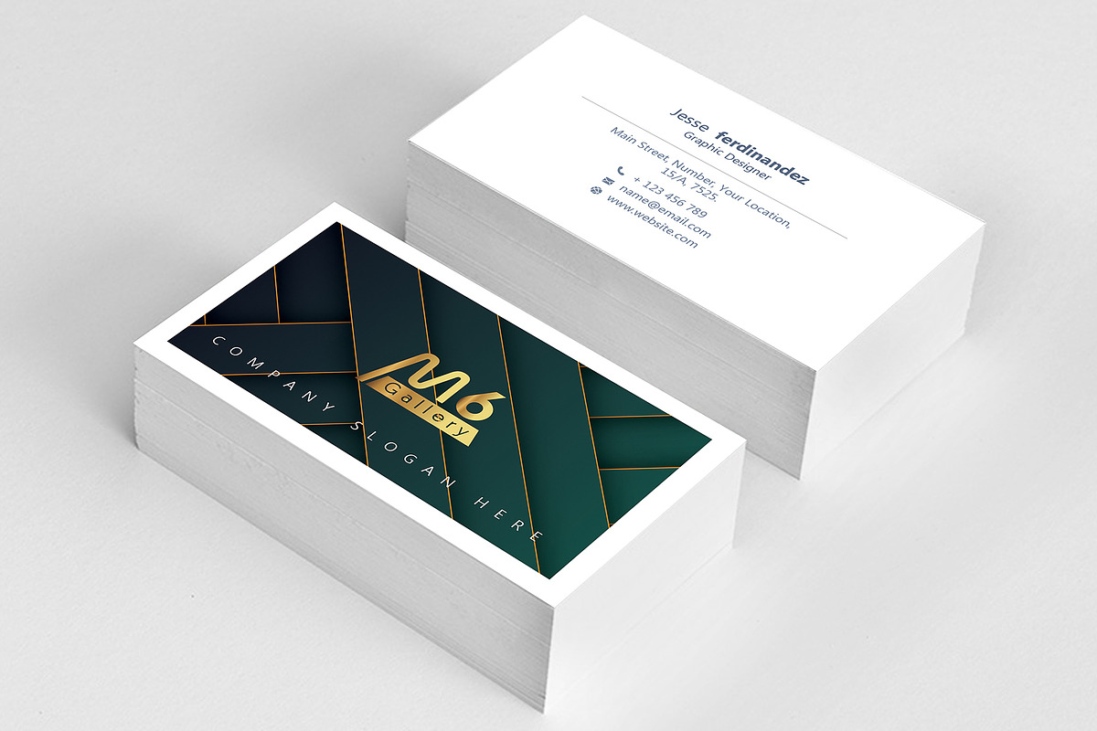 Abstract Business Card Template - 51, a Business Card Template by M6 Gallery (Photo 3 of 3)