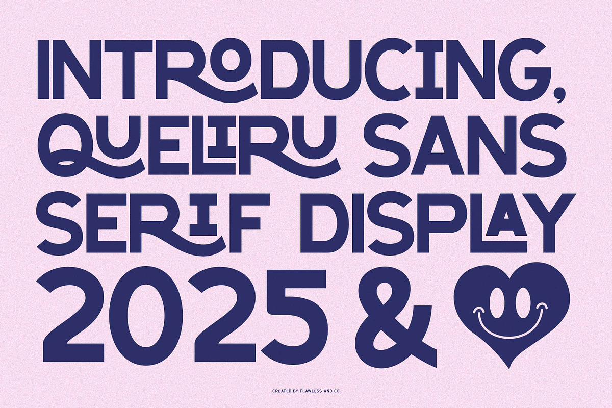 Queliru - Sans Serif Display Font, a Sans Serif Font by Flawless And Co (Photo 2 of 10)