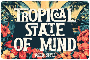 Tropical Tides Vintage Label Font