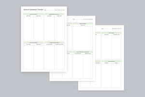 Meal Planning Pages Set V-12