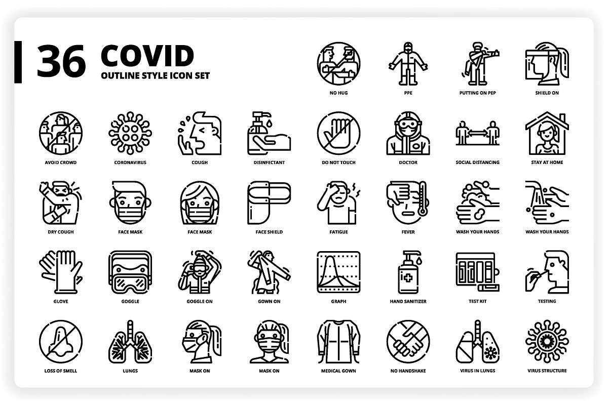3,600 Icons x3 Styles, an Outline Icon by monkik (Photo 90 of 299)