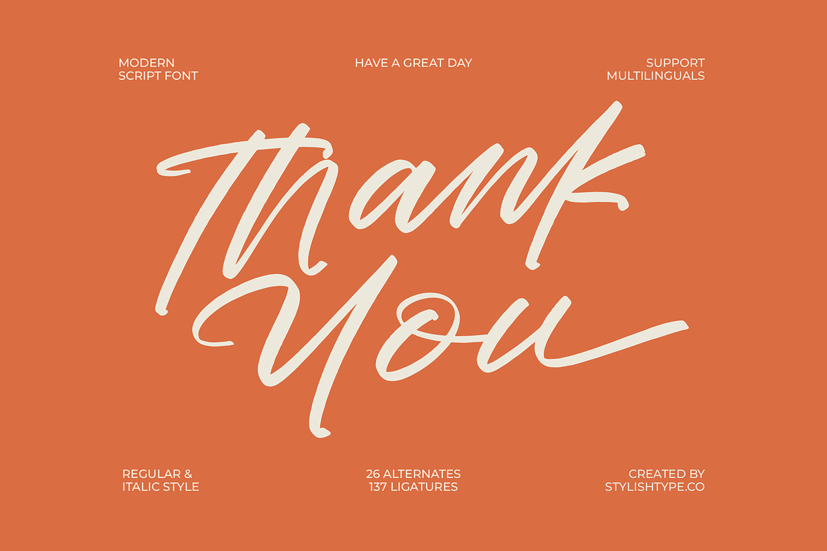 Cocktail Bigoter Modern Script Font, a Script Font by stylishtype.co (Photo 15 of 15)