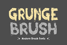 Grunge Brush - Brush Font Types