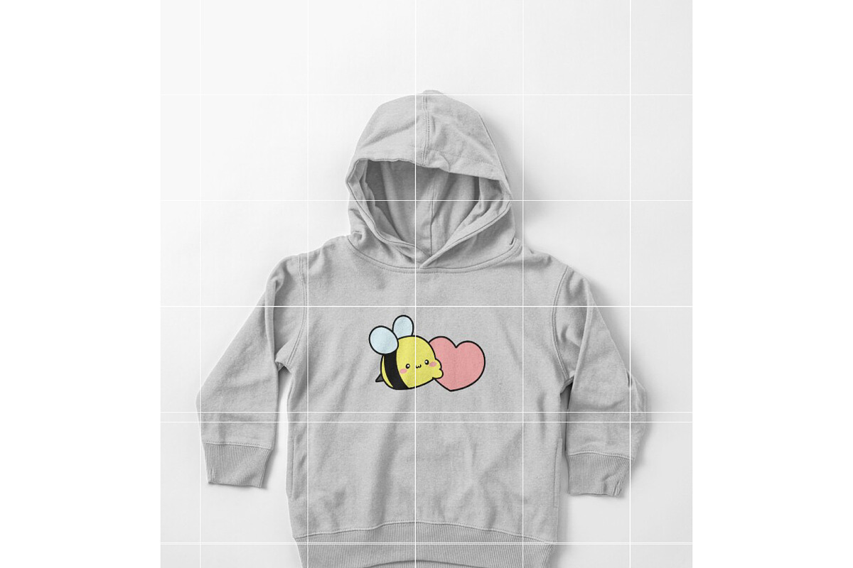 Cute Bee SVG, Kawaii Honey Bee SVG, an Illustration by TheHitShop (Photo 11 of 11)