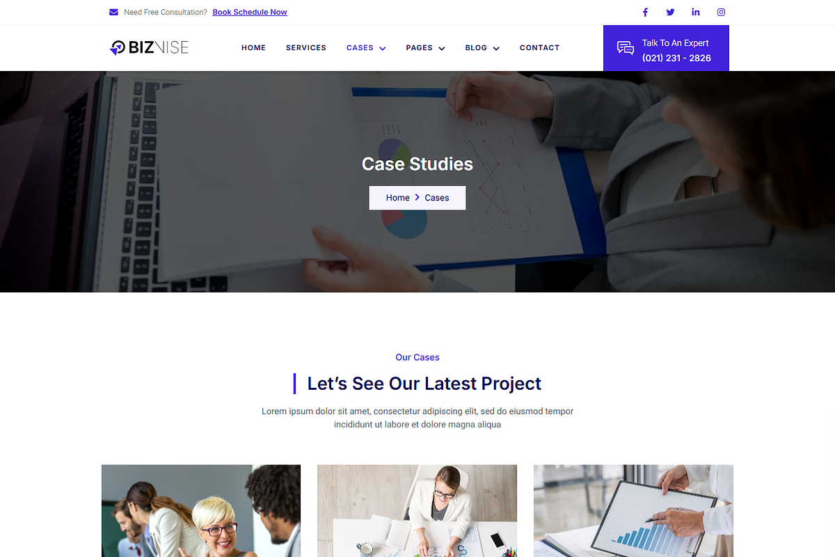 Business Consult Elementor Template, a Landing Page Template by MasterDesigns (Photo 3 of 9)