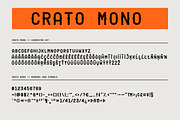 Crato Mono - Modern Monospaced Font, a Sans Serif Font by Graphicfresh (Thumbnail 9 of 10)