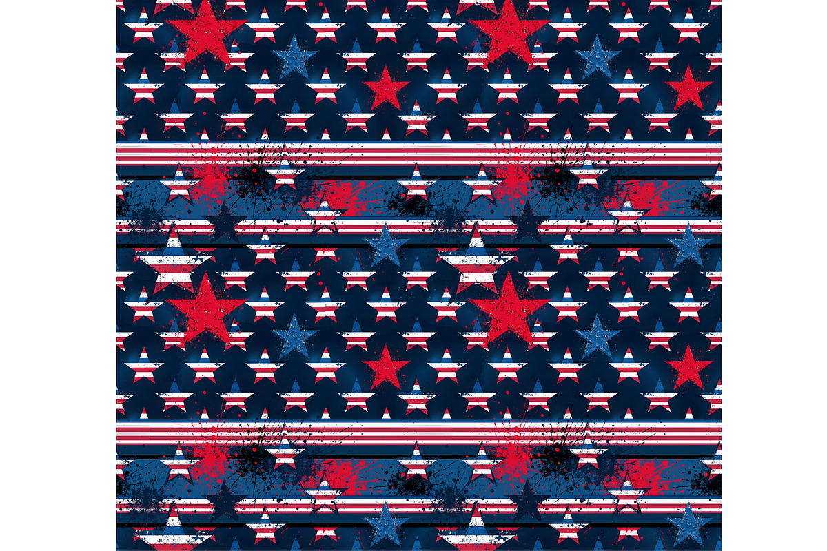 Freedom Fighter USA Stripe Seamless, a Pattern Graphic by Sharon Schwalbe (Photo 5 of 5)