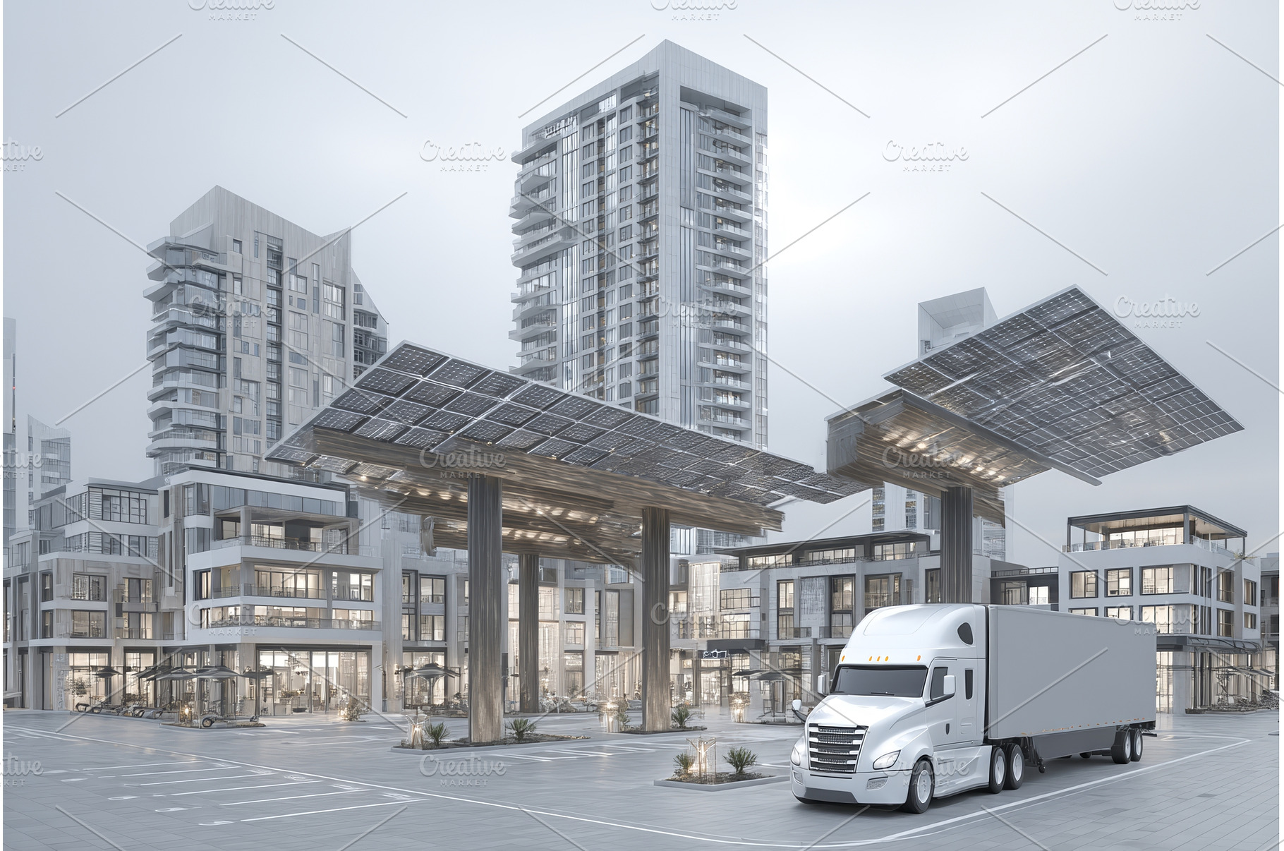 A 3D rendering image shows an, an Industrial Photo by ZinetroN