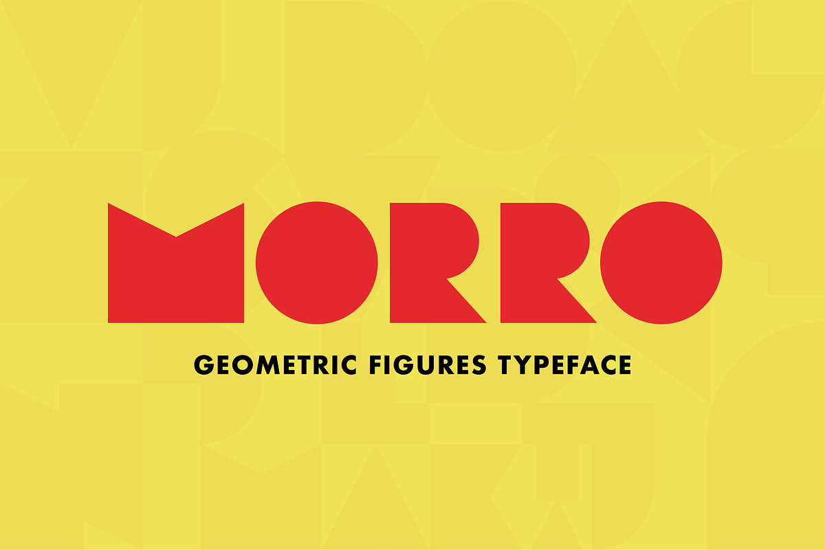 Morro - Geometric figures font