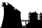 Industrial Factory Silhouette Bundle, an Illustration by Designs_River (Thumbnail 32 of 45)