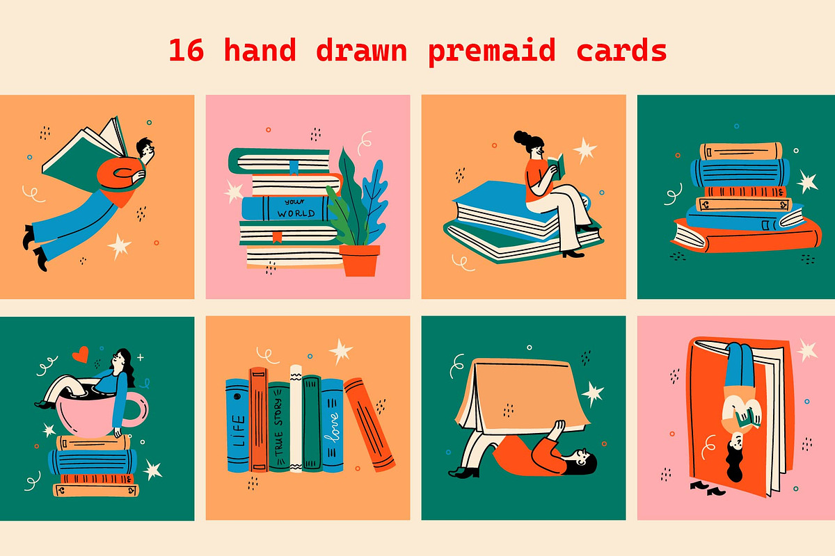 Love Books bundle, an Object Illustration by Virinaflora (Photo 4 of 8)