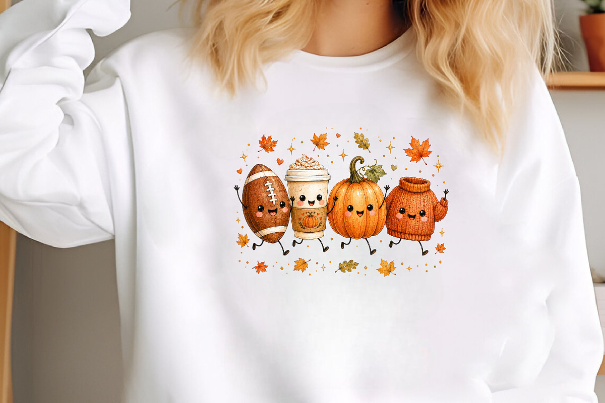 Cute Fall Friends Doodle PNG, an Object Illustration by CraftArtStudio (Photo 3 of 4)