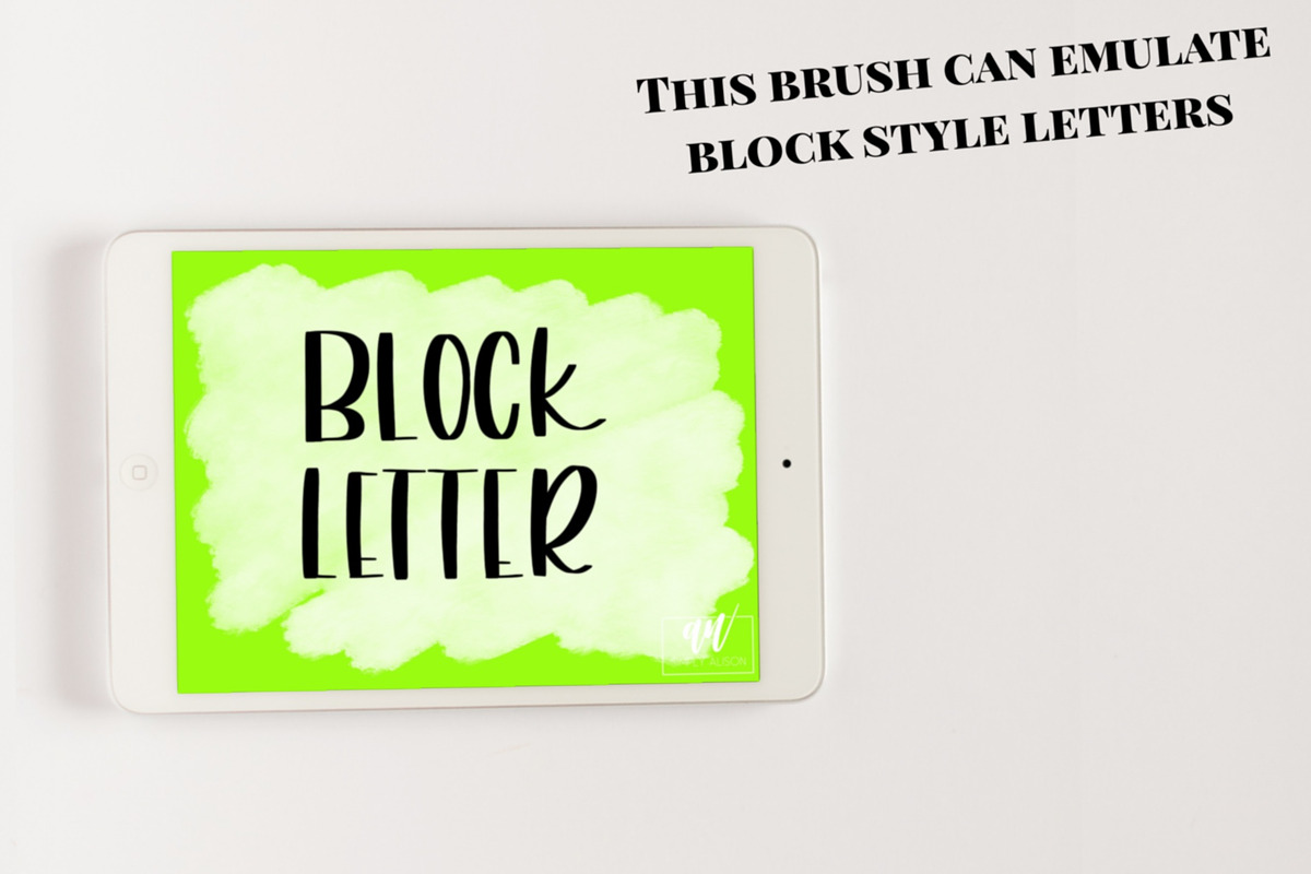 18 Procreate Lettering Brushes preview 7