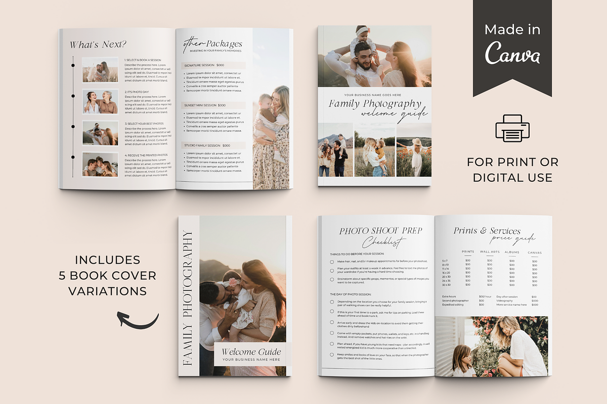 Photography Family Session Guide, a Magazine Template by ShopRShop (Photo 4 of 10)