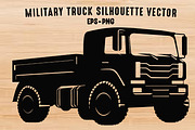 Military Truck Vector Silhouette, an Object Illustration by Gfx Expert Team (Thumbnail 2 of 3)