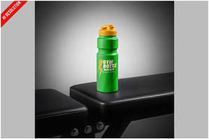 Gym Water Bottle Mockup, a Product Mockup by Bruno's Shop