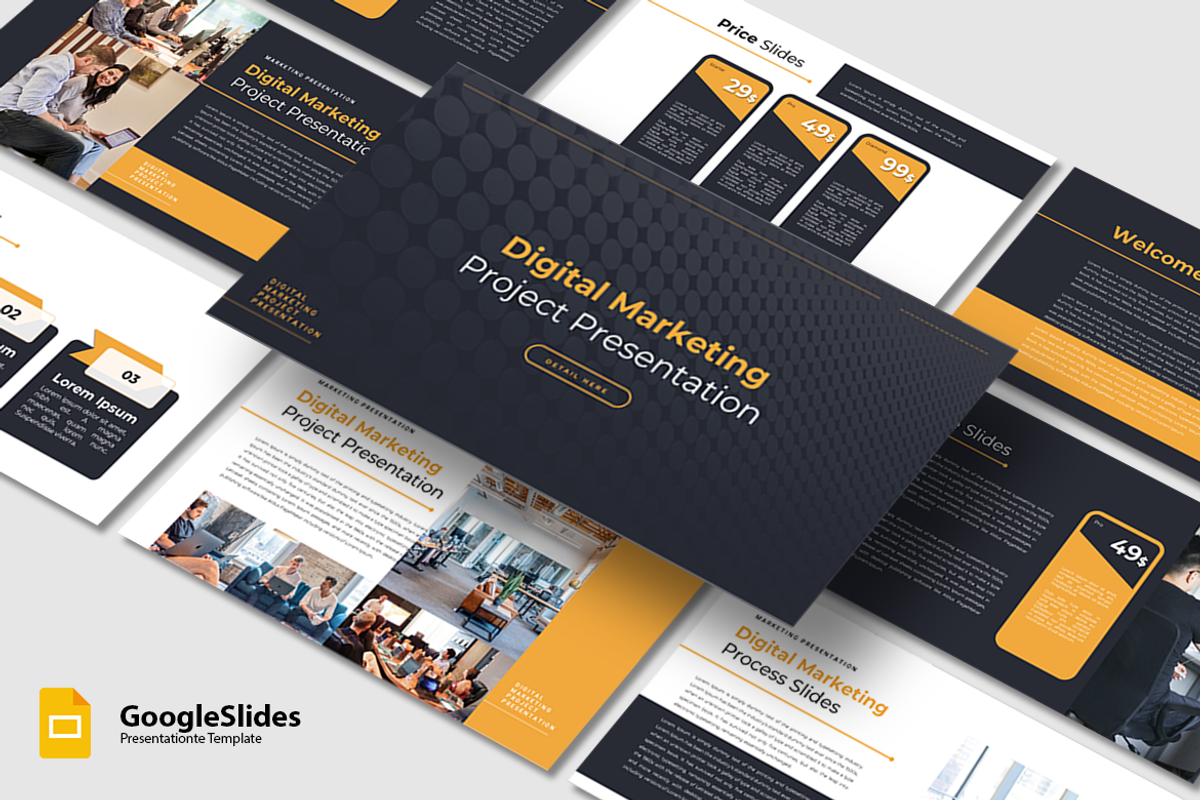 Digital Marketing - Google Slides, a Presentation Template by artchiles_design (Photo 1 of 4)
