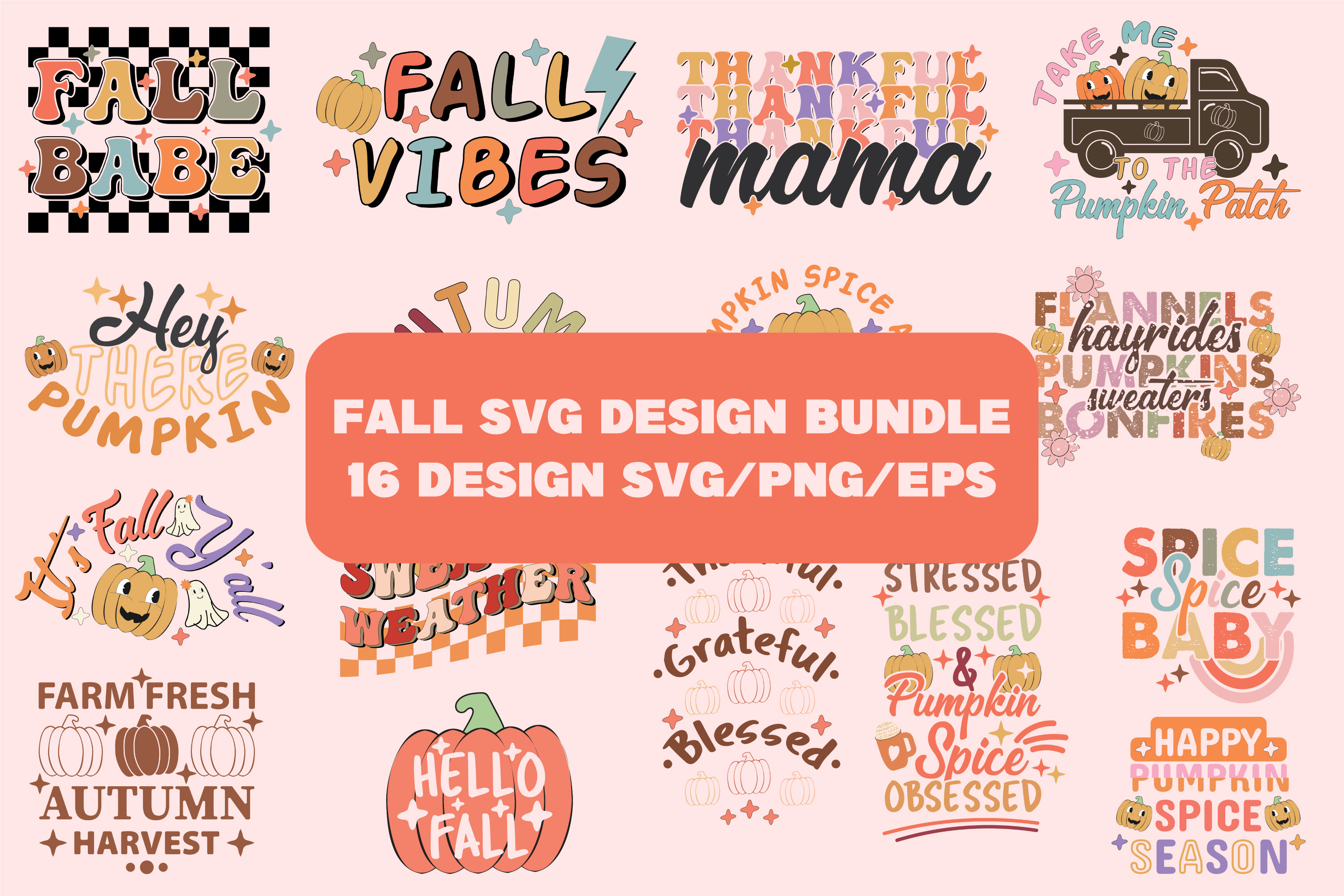 Fall SVG PNG Design Bundle, a Graphic by mh_arif | Creative Market