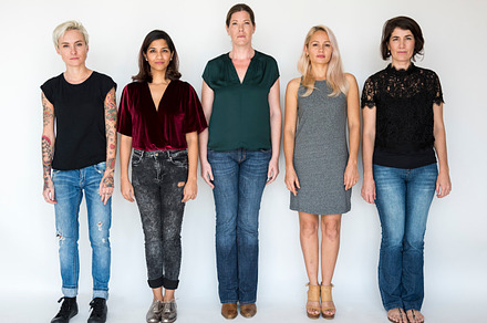 Group of women featuring expression, studio, and person, a Person Photo by rawpixel