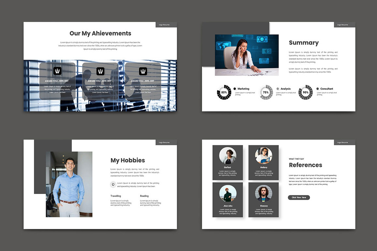 PERSONAL Powerpoint Template, a Presentation Template by yanindesign