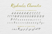 Ruderules, a Script Font by kerismaker (Thumbnail 4 of 10)