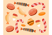 Cute candy bundle set vector, a Food Illustration by foxndeer (Thumbnail 4 of 4)