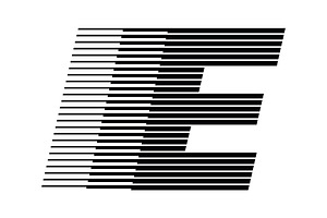 Letter E speed motion lines logo, a Branding & Logo Template by Leksono
